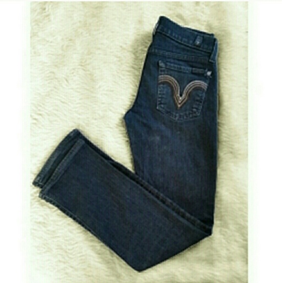 Sz 26 7FAMK Straight Leg Ankle Jean Mankind - Picture 4 of 6